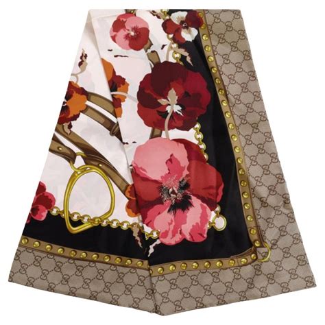 gucci gg guccissima scarf|gucci silk scarf sale.